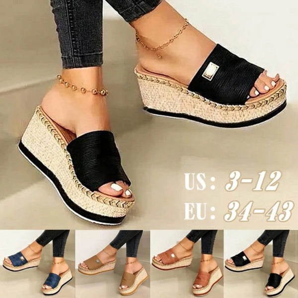 Sandalias de plataforma para mujer