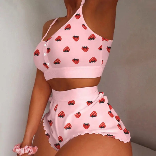 Conjunto de pijama estampado para mujer: adorable