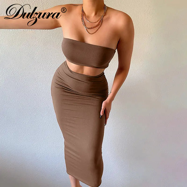 Two-Piece Tube Skirt Set